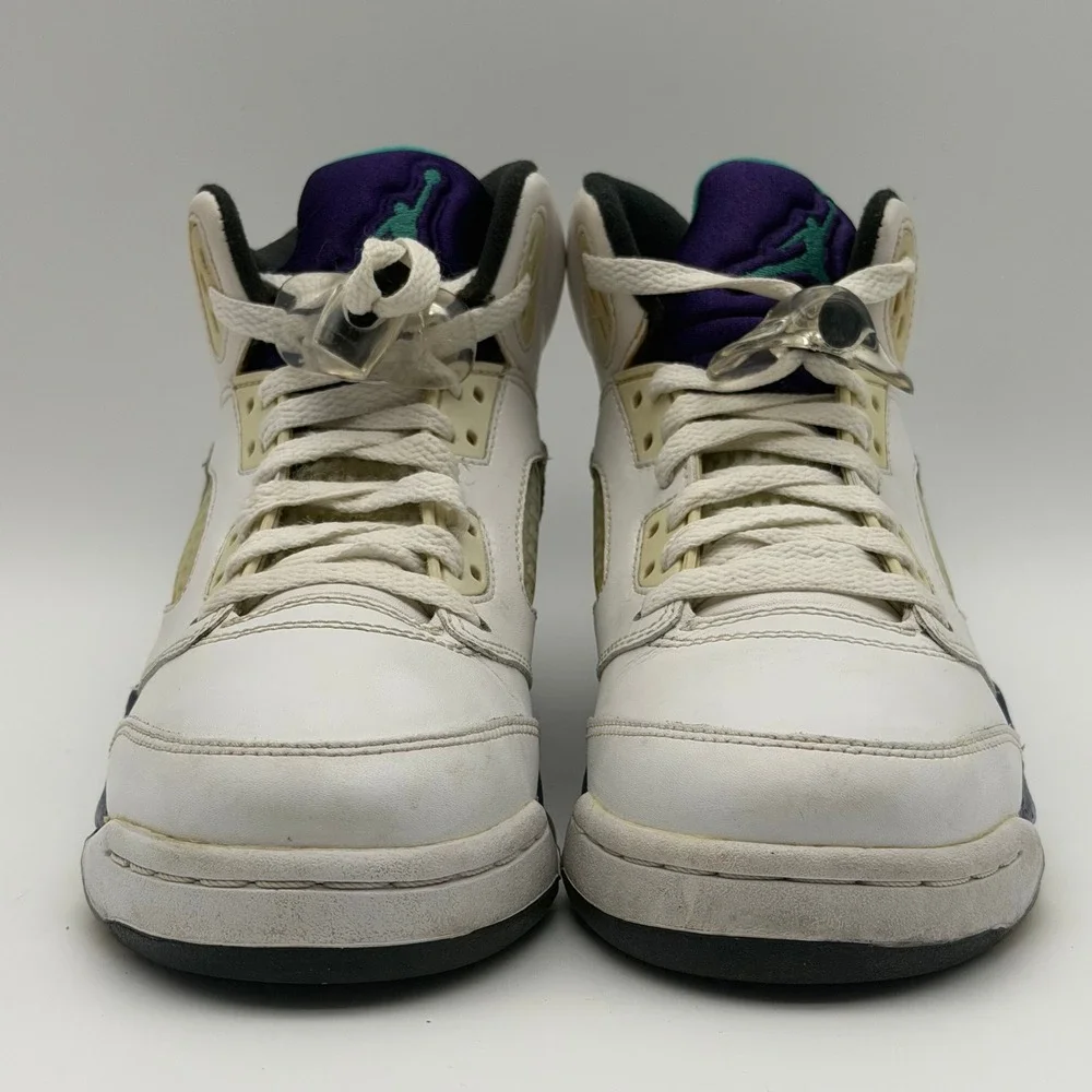 Jordan 5 Retro Grape White New Emerald Grape Ice 440888-108 5.5Y